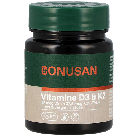Bonusan Vitamine D3 & K2 - 60 softgels - 60 stuks