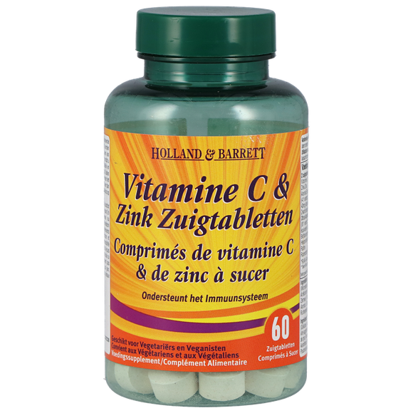 Vitamine C & Zink Zuigtabletten kopen bij Holland & Barrett