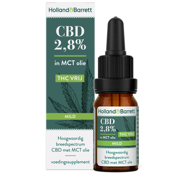 Holland & Barrett CBD Olie Mild 2,8% (10ml) | Holland & Barrett