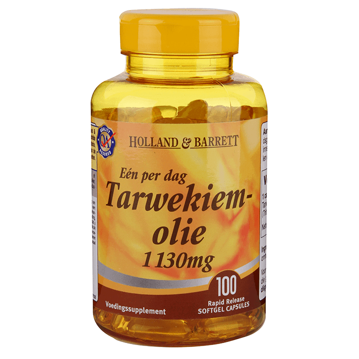 Holland & Barrett Tarwekiemolie 1130mg image 1