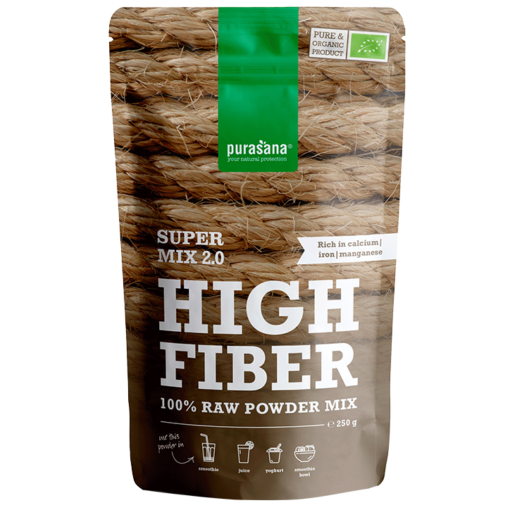 Purasana High Fiber Raw Powder Mix Bio (250gr)