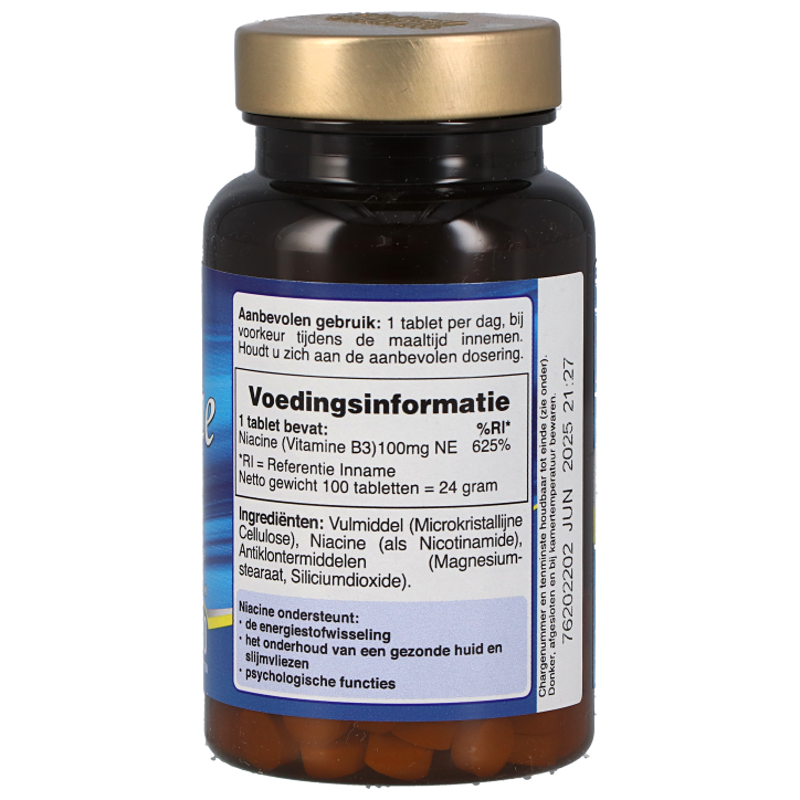 Holland & Barrett Niacine, 100mg (100 Tabletten) image 2