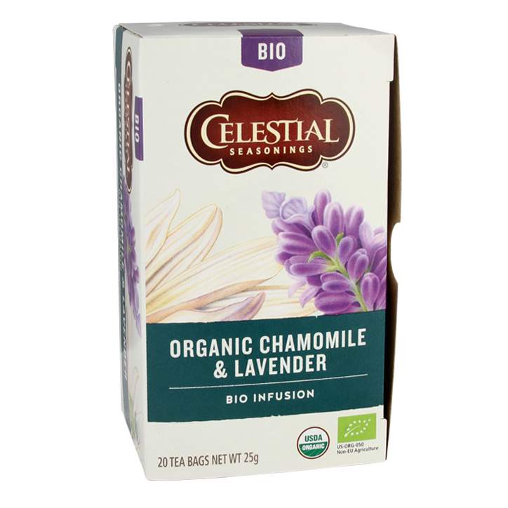 Celestial Seasonings Chamomile & Lavender Tea Bio (20 Theezakjes) image 1