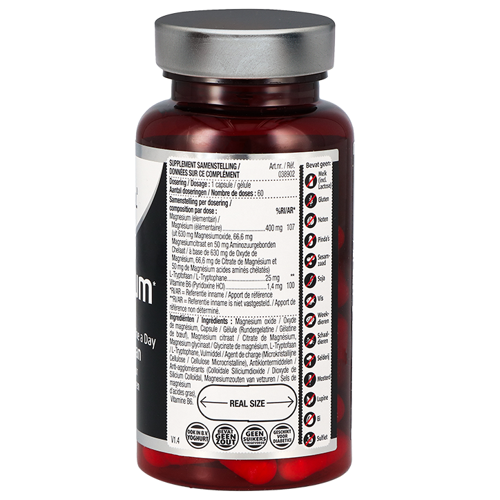 Lucovitaal Magnesium 400mg B6 / L-Tryptofaan - 60 capsules image 2