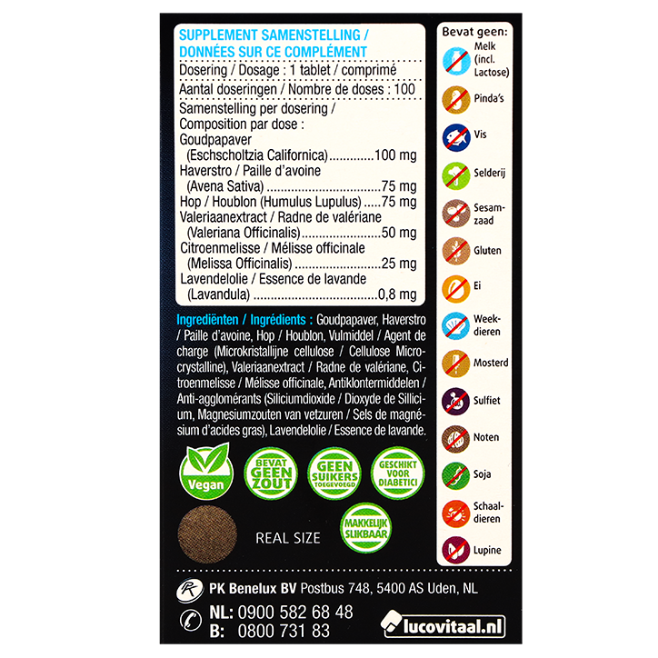 Lucovitaal Nachtrust (100 Tabletten) image 3