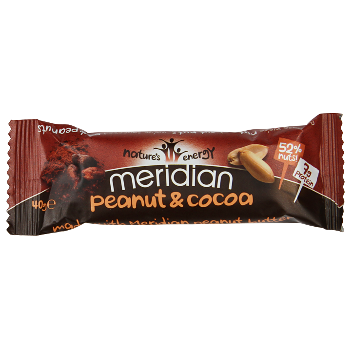 Meridian Barre Cacahuètes & cacao 40 g