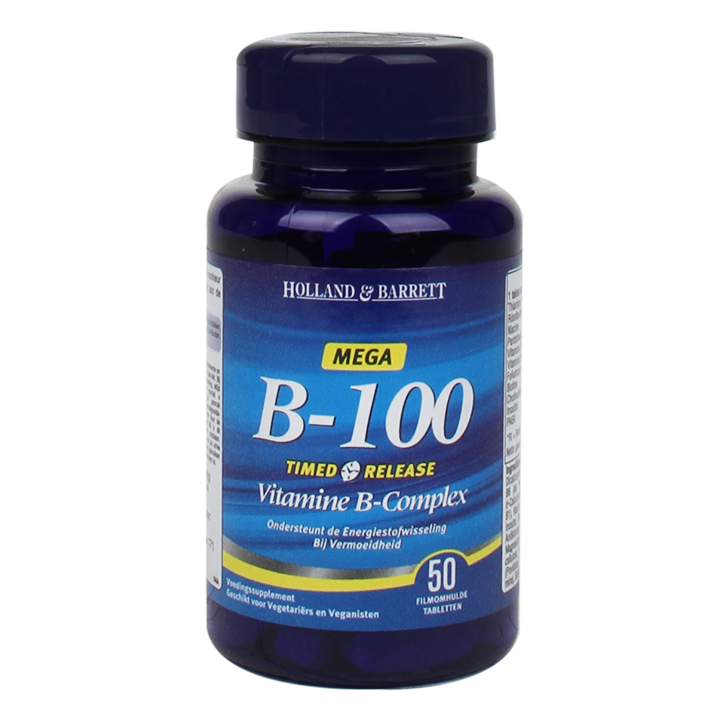 Holland & Barrett Vitamine B-Complex Timed Release (50 Tabletten) image 1