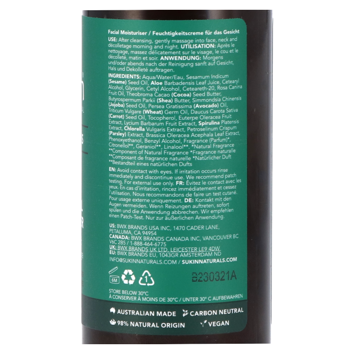 Sukin Super Greens Nutrient Rich Facial Moisturiser - 125ml image 2