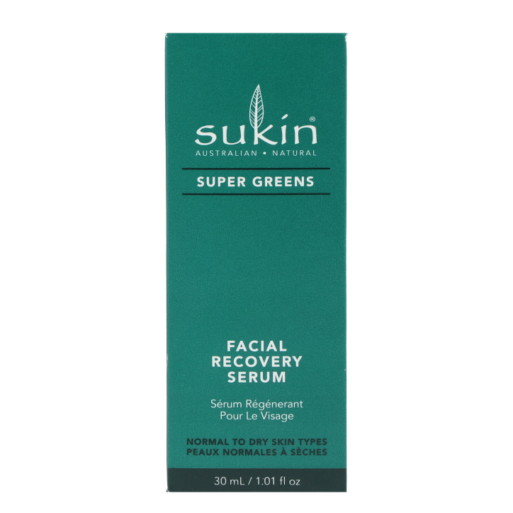 Sukin Super Greens Facial Recovery Serum - 30ml image 2