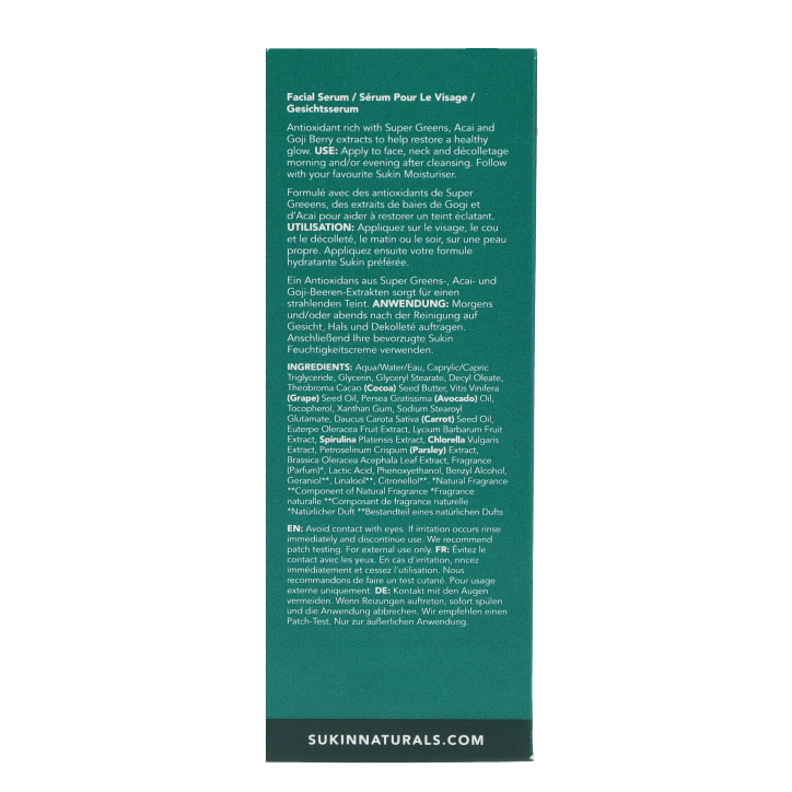 Sukin Super Greens Facial Recovery Serum - 30ml image 3