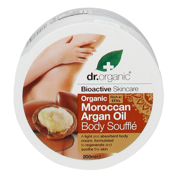 Dr. Organic Moroccan Argan Oil Body Soufflé - 200ml image 1