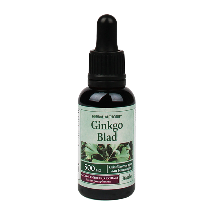 Herbal Authority Ginkgo Blad Vloeibaar, 500mg (30ml) image 1