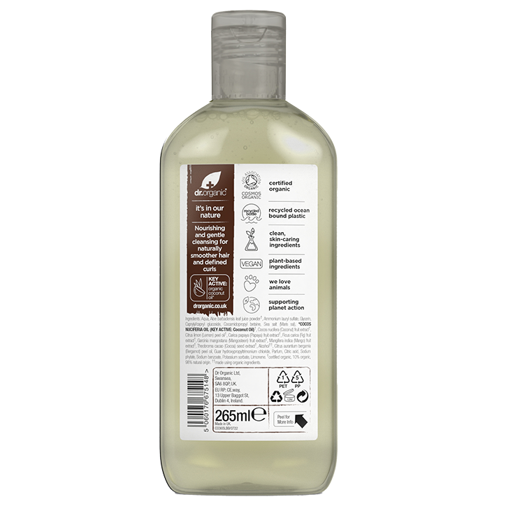 Dr. Organic Virgin Coconut Oil Shampoo - 265ml image 2