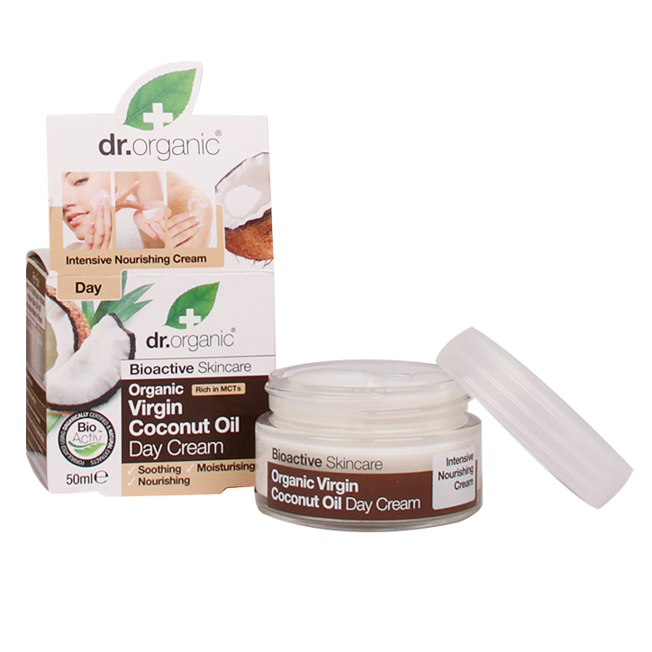 Dr. Organic Virgin Coconut Oil Dagcrème - 50ml image 2
