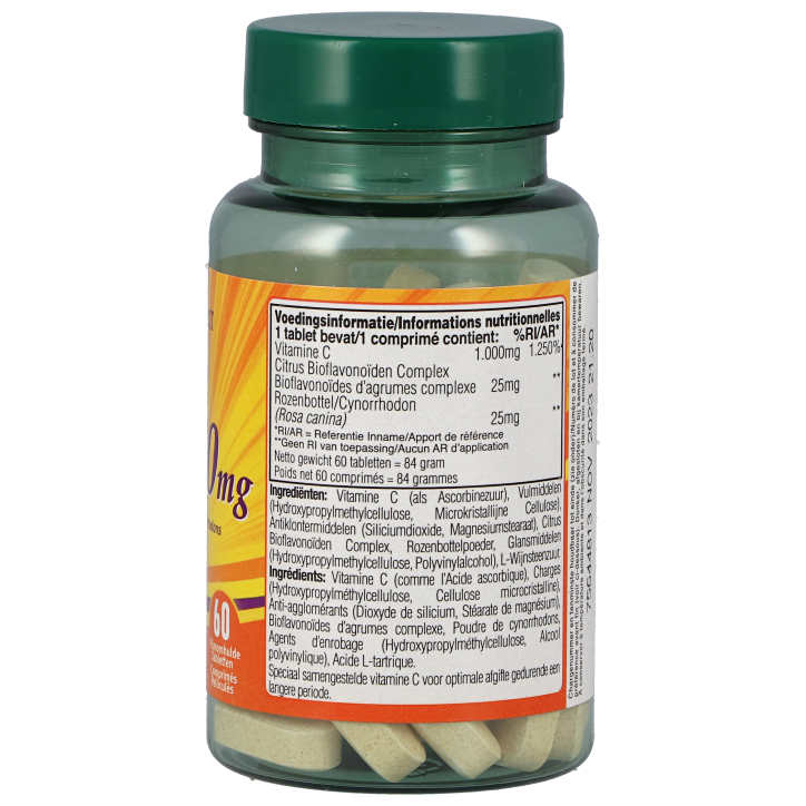 Holland & Barrett Vitamine C Timed Release, 1000mg (60 Tabletten) image 2