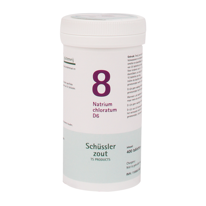 Schüssler Zout 8 Natrium Chloratum D6 (400 Tabletten) image 1