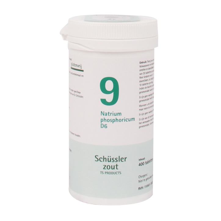 Schüssler Zout 9 Natrium Phosphoricum D6 (400 Tabletten) image 1