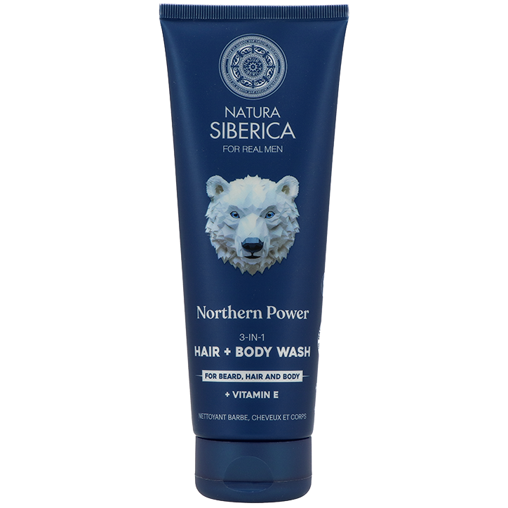 Natura Siberica Men Northern Power 3-in-1 Hair + Body Wash - 200ml image 1