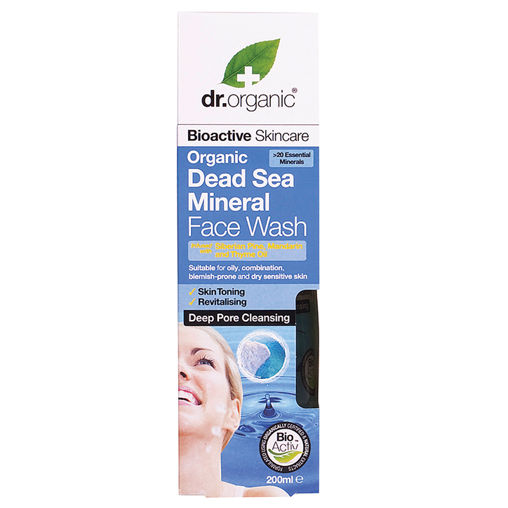 Dr. Organic Dead Sea Mineral Face Wash - 200ml image 2