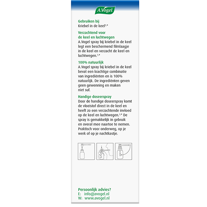 A.Vogel Kriebel in de Keel Spray - 30ml image 3
