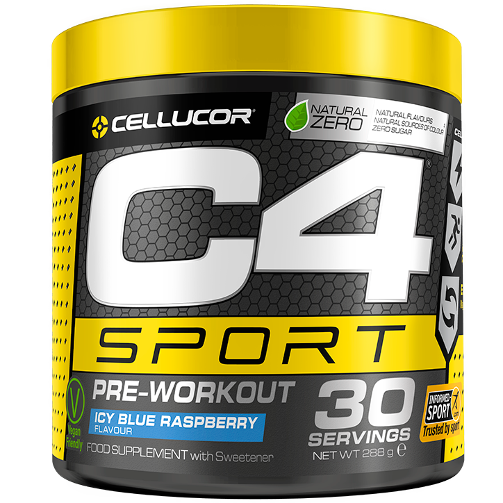 C4 Sport Pre-Workout Icy Blue Raspberry - 288g-1