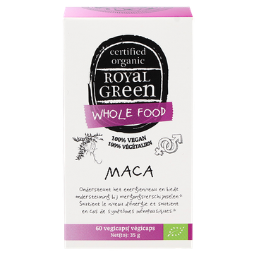 Royal Green 2e product 50% korting Maca Bio - 60 capsules - 60 stuks