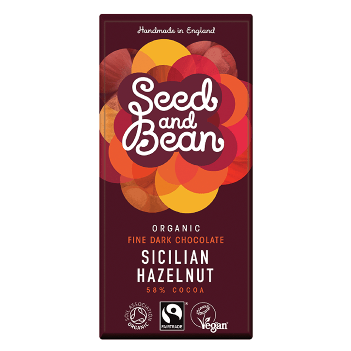 Seed And Bean 58% Pure Chocolate Hazelnut Bio image 1