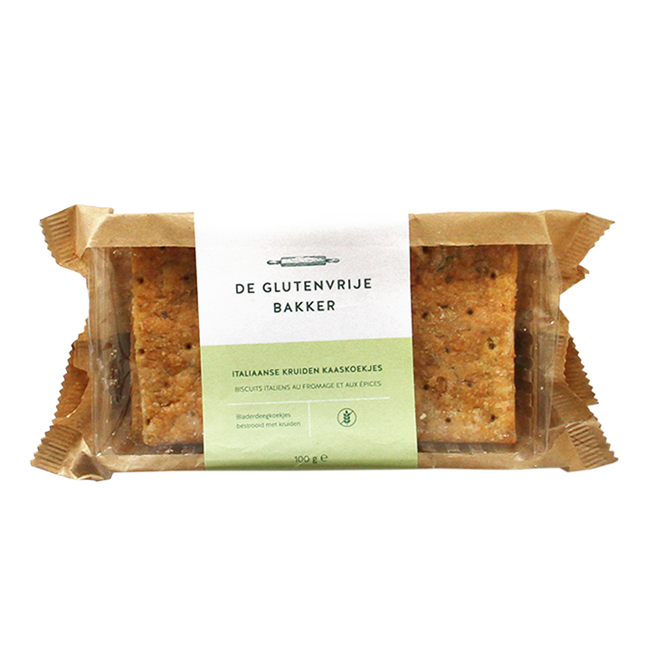 De Glutenvrije Bakker Italiaanse Kruiden Kaas Koekjes Glutenvrij image 1