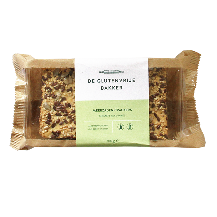 De Glutenvrije Bakker Meerzaden Crackers Glutenvrij image 1