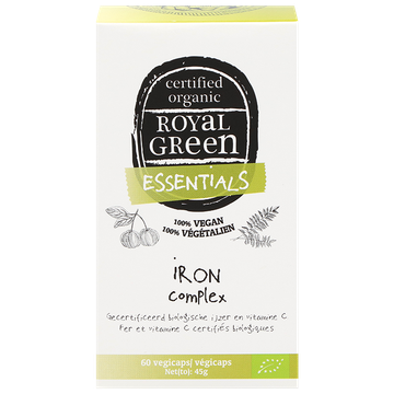 Royal Green 2e product 50% korting Iron Complex Bio - 60 capsules - 60 stuks