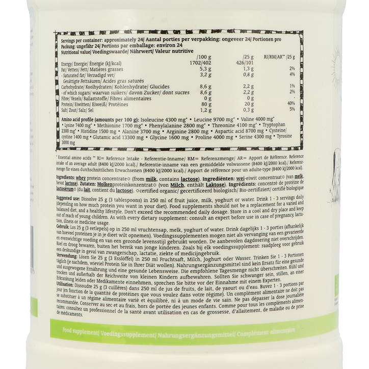Royal Green Organic Whey Protein - 600g image 2