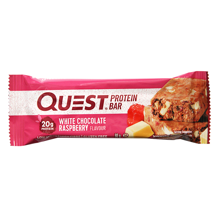 Quest Protein Bar Witte Chocolade Framboos image 1