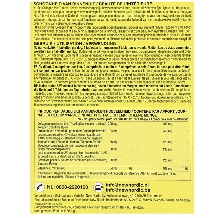 New Nordic Skin Care Collagen Plus (60 Tabletten) image 3