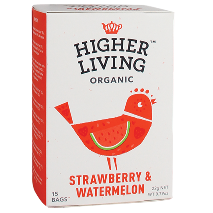 Higher Living Strawberry & Watermelon Tea Bio (15gr) image 1