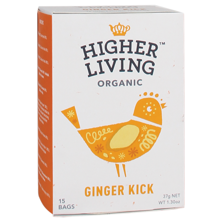 Higher Living Ginger Kick Tea Bio (15gr) image 1