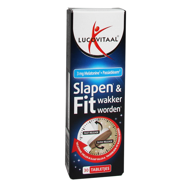 Lucovitaal Slapen & Fit Wakker Worden (30 Tabletten) image 1