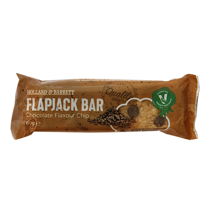 Holland & Barrett Chocolate Chip Flapjack 60 gram image 1