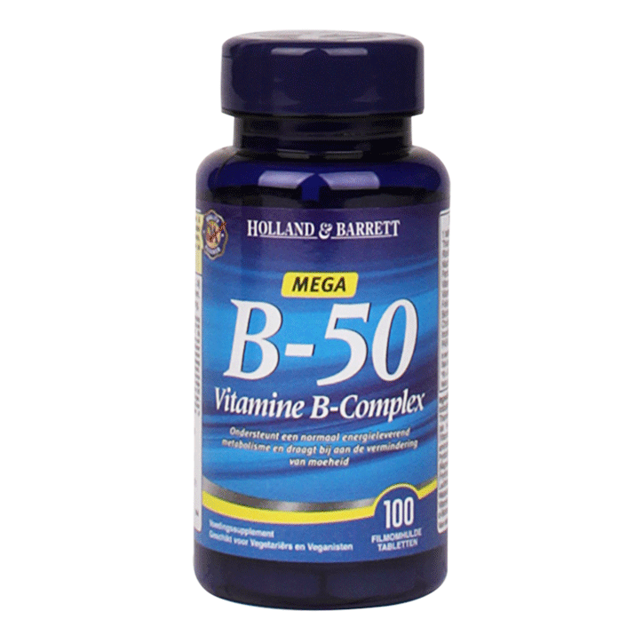 Holland & Barrett Vitamine B50 Complex (100 Tabletten)