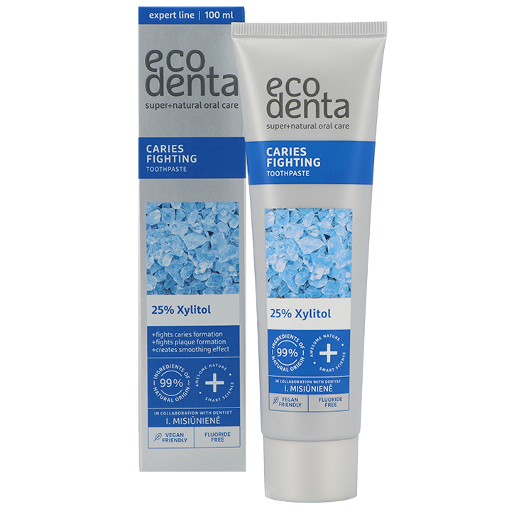 Ecodenta Tandpasta Anti-Cariës met 25% Xylitol - 100ml image 1