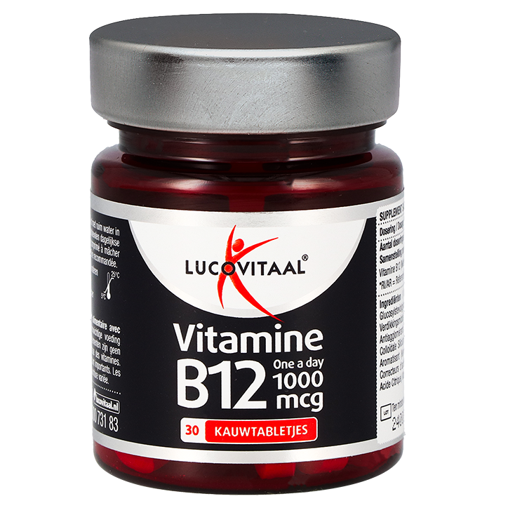 Lucovitaal Vitamine B12 1000mcg Kersensmaak - 30 kauwtabletten image 2