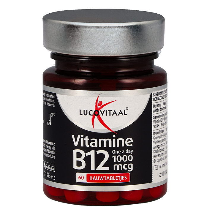 Lucovitaal Vitamine B12 1000mcg Kersensmaak - 60 kauwtabletten image 2