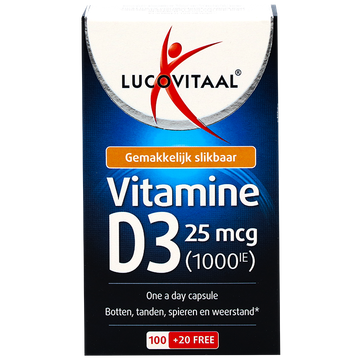 Lucovitaal 1+1 Vitamine D3 25mcg - 120 capsules — 120 stuks