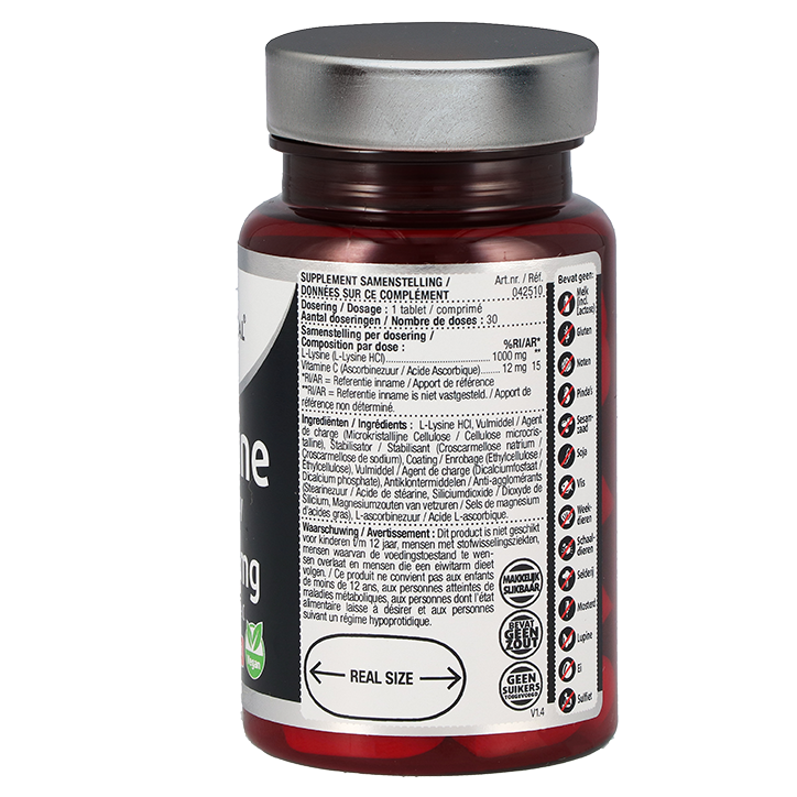 Lucovitaal L-Lysine 1000mg - 30 Tabletten image 2