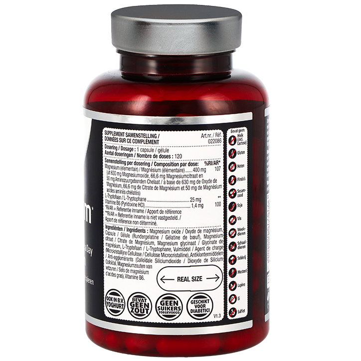 Lucovitaal Magnesium 400mg B6 / L-Tryptofaan - 120 capsules image 2