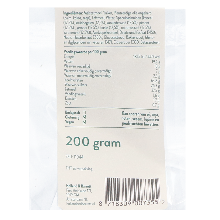 Holland & Barrett Glutenvrije & Vegan kruidnoten - 200g image 3