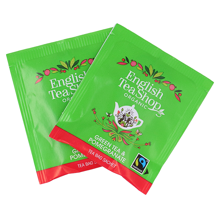 English Tea Shop Thé Vert Grenade & Pétales de Rose Bio - 20 sachets image 2