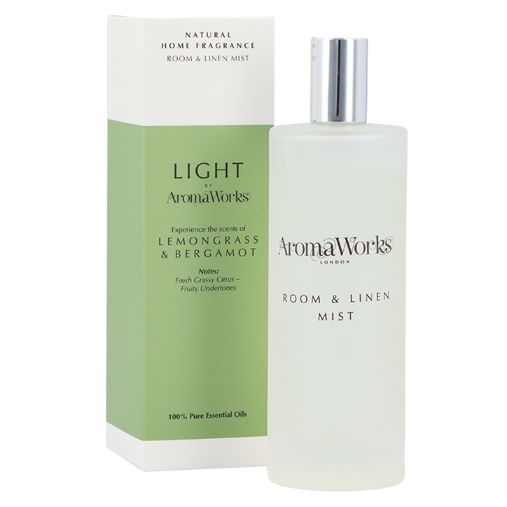 AromaWorks Light Range Room Mist Lemongrass & Bergamot - 100ml