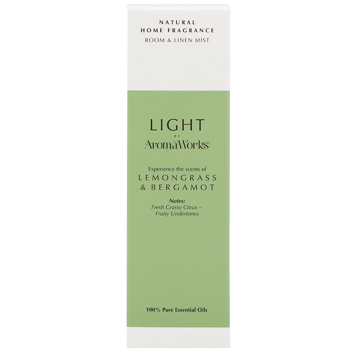 AromaWorks Light Range Room Mist Lemongrass & Bergamot - 100ml image 2