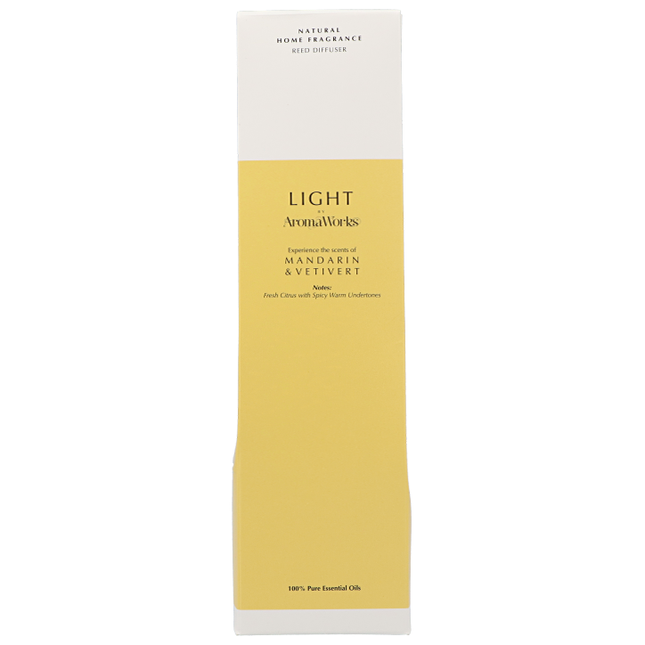AromaWorks Light Range Reed Diffuser Mandarin & Vetivert - 100ml image 2