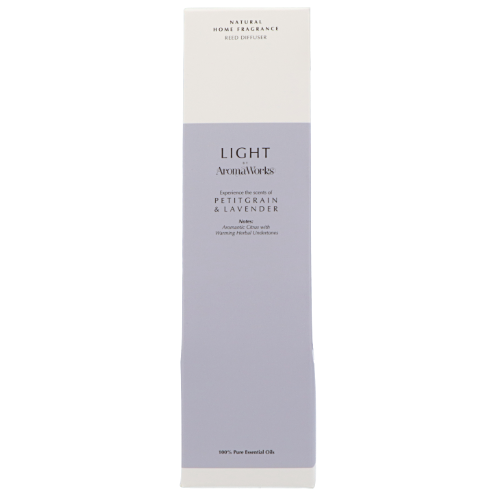 AromaWorks Light Range Reed Diffuser Petitgrain & Lavender - 100ml image 2